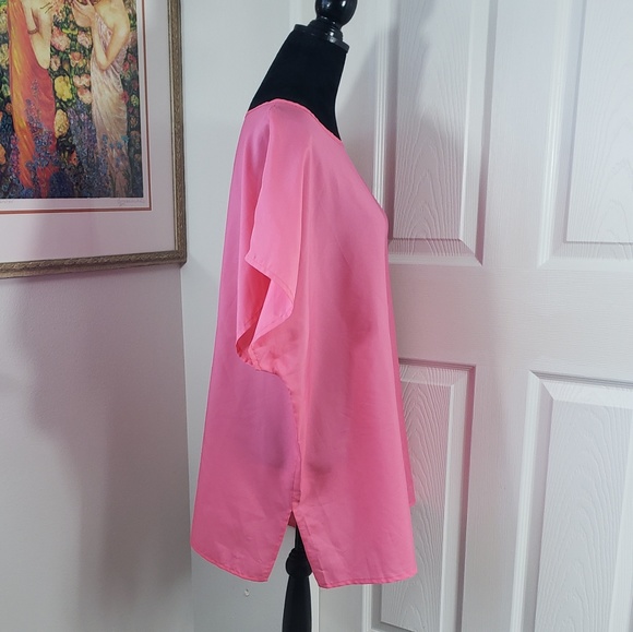 Perfect Pink Plus Sized Pepper Tree Blouse - Picture 3 of 6